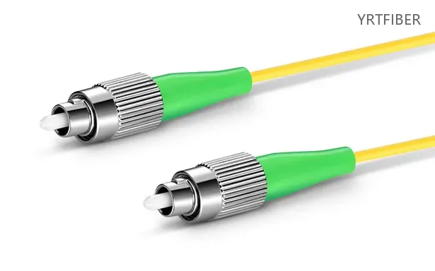FC-FC APC Simplex Single-Mode Fiber Patch Cord – OS2, G.657.A1, OFNR(Image1)
