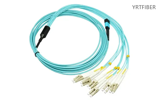 MTP-8 UPC (Female) to 4 x LC UPC Duplex MPO Fiber Jumper Cable for 40G Optical Modules(Image1)