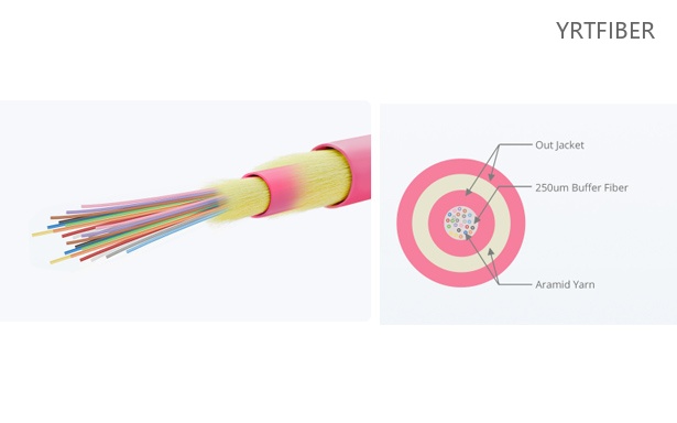 MTP to MTP High-Density Fiber Patch Cord – 8/12/24 Fibers, Multimode & Singlemode, OFNP(Image1)