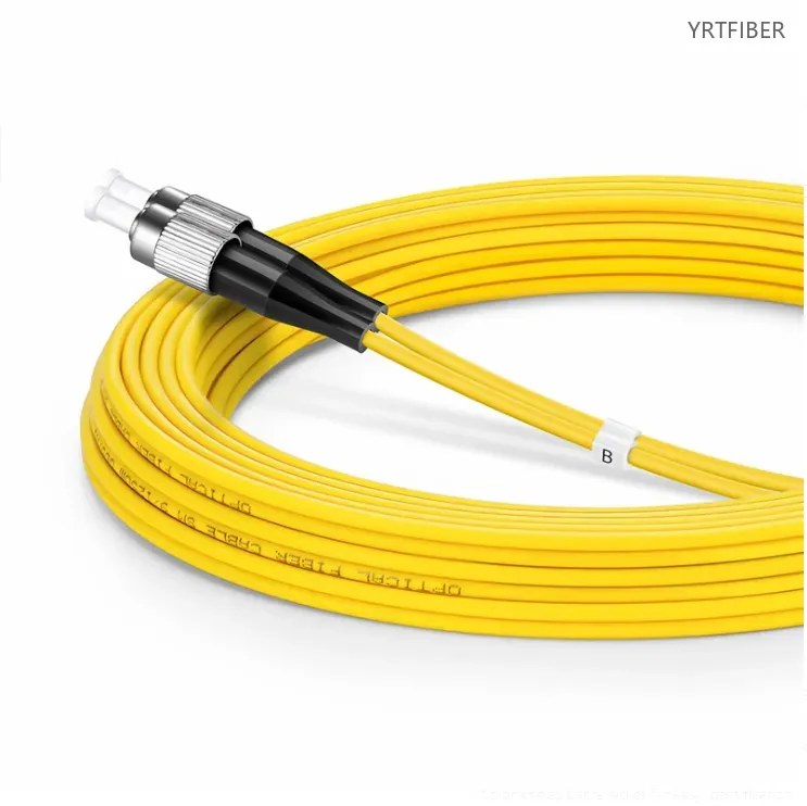 FC-FC APC Simplex Single-Mode Fiber Patch Cord – OS2, G.657.A1, OFNR