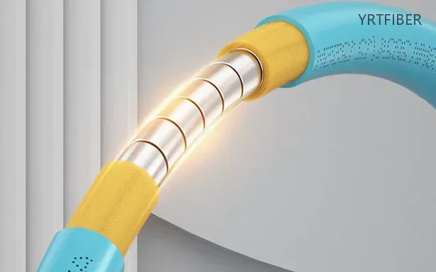 OM1/OM2 Armored Fiber Optic Patch Cord – Stainless Steel or Aluminum Armor, LSZH/PVC(Image1)