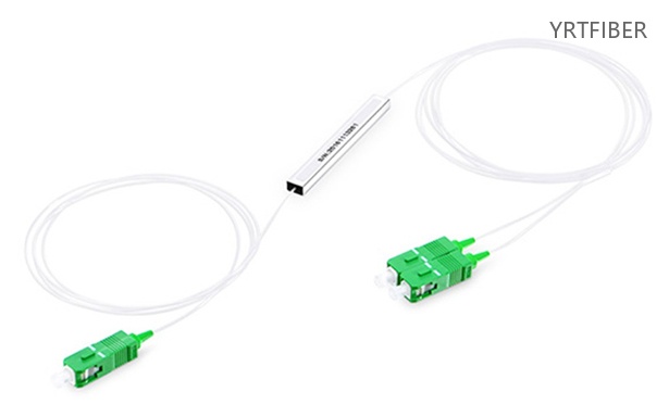 1x2 PLC Micro Beam Splitter – Steel Tube, Telecom Grade, SC/UPC Connectors(Image1)