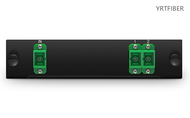 1×2 PLC Splitter LGX Cassette SC/APC Singlemode G652D/G657A(Image1)