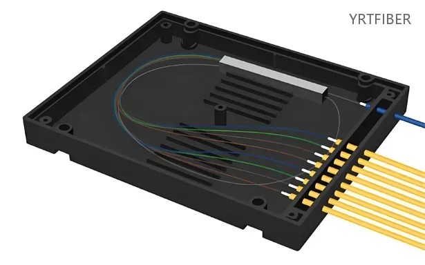 1×8 PLC Fiber Splitter – ABS Enclosure, Singlemode, SC/APC Default with Custom Options(Image1)