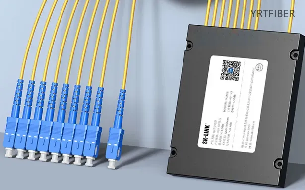 1×8 PLC Fiber Splitter – ABS Enclosure, Singlemode, SC/APC Default with Custom Options(Image1)