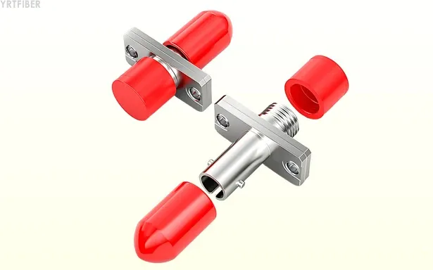 ST Flange Fiber Optic Adapter – Rugged Bayonet-Style Coupler for Singlemode & Multimode Networks(Image3)