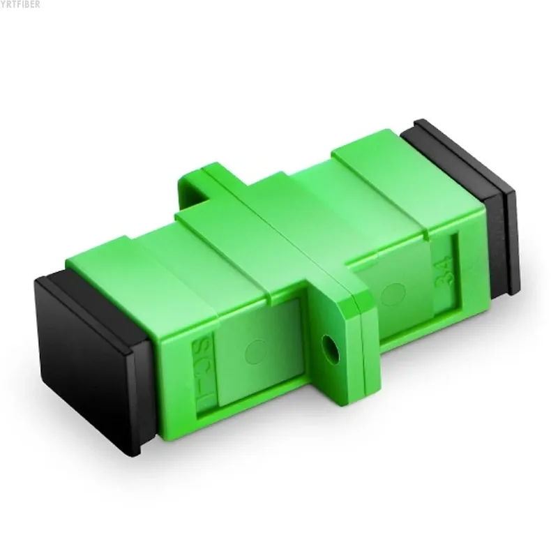 SC-SC Duplex Flange Fiber Optic Adapter – High-Precision Zirconia Sleeve for Singlemode & Multimode Networks