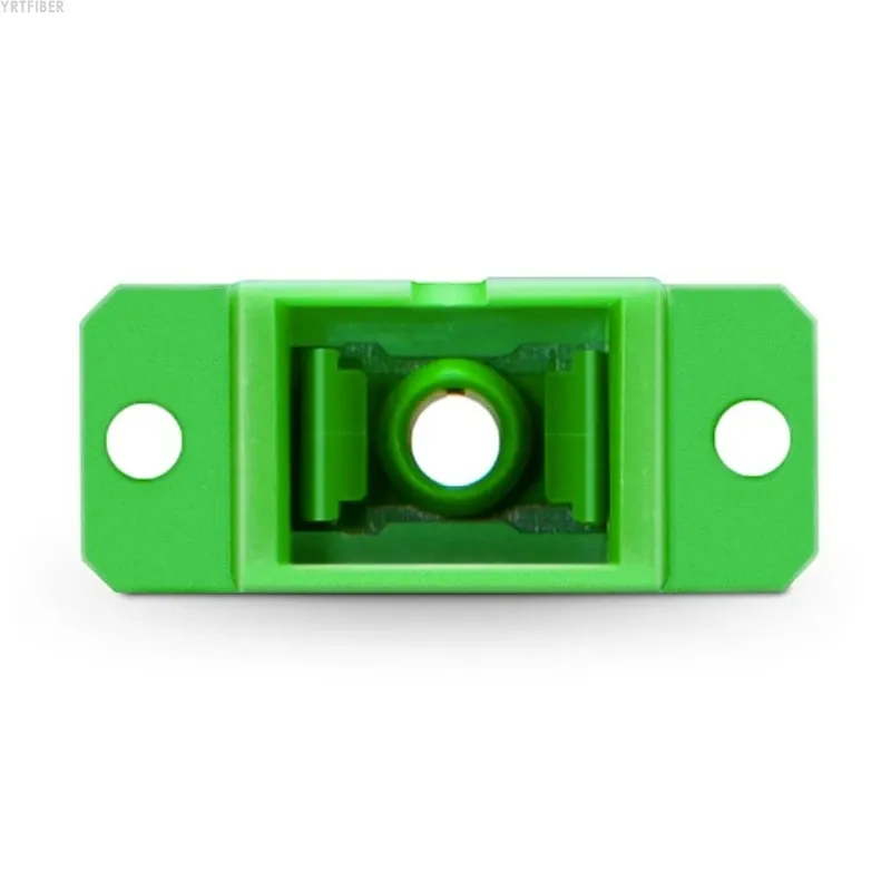 SC-SC Duplex Flange Fiber Optic Adapter – High-Precision Zirconia Sleeve for Singlemode & Multimode Networks