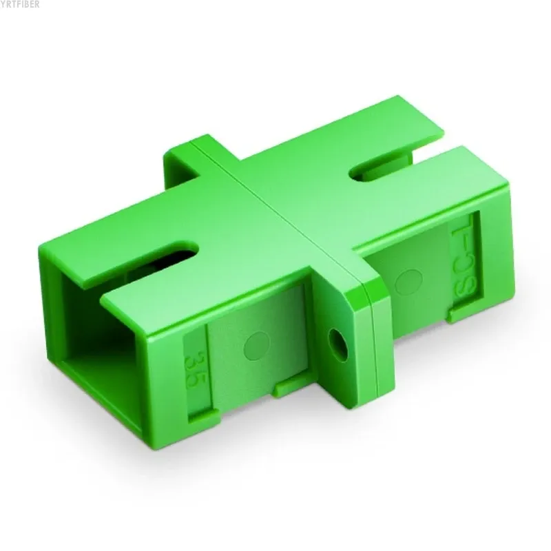 SC-SC Duplex Flange Fiber Optic Adapter – High-Precision Zirconia Sleeve for Singlemode & Multimode Networks