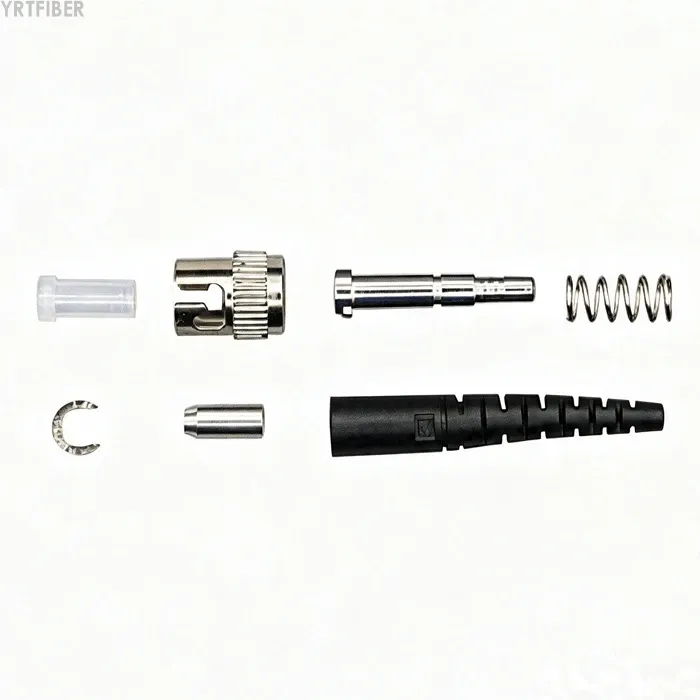 Plastic ST Connector with APC/UPC Polish for Fiber Network Applications