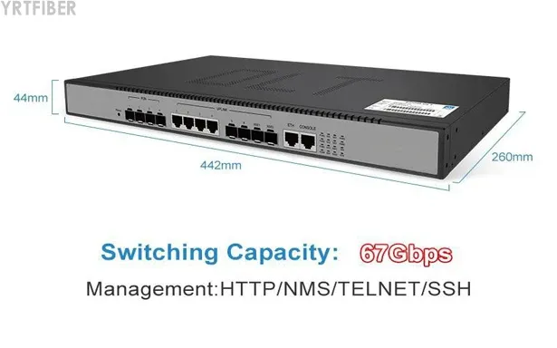 4-Port GPON OLT 1U – Supports 512 ONUs with 4×10G SFP+ Uplinks for FTTH Networks(Image2)