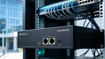 2-Port GPON OLT – Supports 256 ONUs with 2.5Gbps Downstream per Port, 10G SFP+ Uplink, 1U Rackmount(Image2)