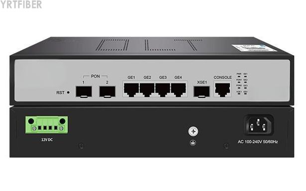 2-Port GPON OLT – Supports 256 ONUs with 2.5Gbps Downstream per Port, 10G SFP+ Uplink, 1U Rackmount(Image1)