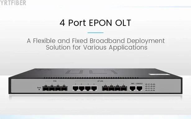 4-Port EPON OLT (Black) with CATV Overlay and Integrated WiFi Access(Image4)