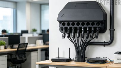 8-Port Fiber Distribution Box – Small FTTH Enclosure for Wall or Pole Mounting(Image3)