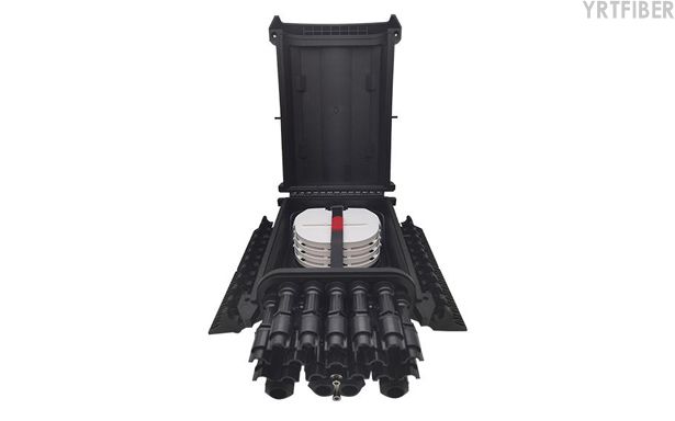16-Core Horizontal Fiber Optic Splice Closure – IP68 Waterproof for Aerial, Duct & Underground(Image1)